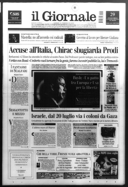 Il giornale del lunedi